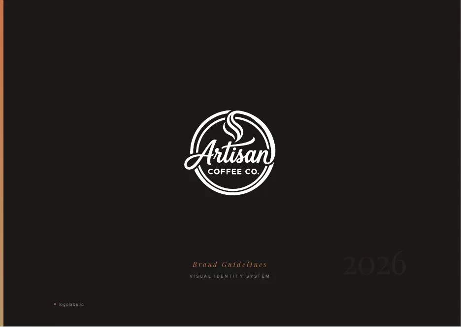 Brand guidelines sample - cover page
